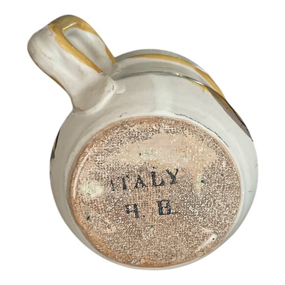 Vintage Italian Hand-Painted Ceramic Creamer – Marked “Italy 4B” – 3 x 2.5” - Picture 6 of 6